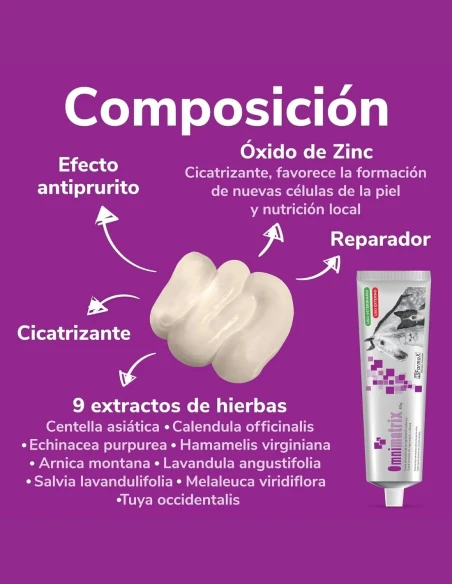 Pomada Cicatrizante para Animales HI FARMAX Omnimatrix 20gr